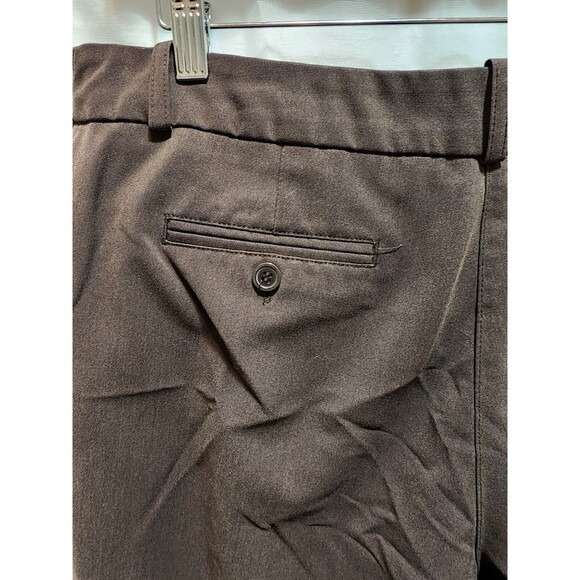 WORTHINGTON WOMENS 12 PETITE BROWN PANTS BUSINESS MODERN FIT WIDE LEG WORK SOLID - Picture 7 of 13